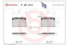 Brzdové destičky iveco daily 90> přední WBR P A6 012