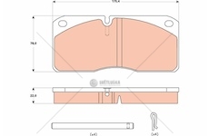 Brzdové destičky iveco eurocargo přední / zadní WTRW GDB5058