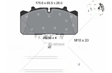 Brzdové destičky MAN-STAR TEXTAR T3016 TEXTAR S2928503
