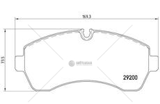 Brzdové destičky mercedes sprinter 06> 906 přední WBR P 50 059