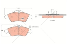 Brzdové destičky mercedes sprinter 06> 906 přední WTRW GDB1220
