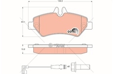 Brzdové destičky mercedes sprinter 06> 906 vzad gdb1697
