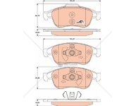 Brzdové destičky renault megane cc 10> přední WTRW GDB1789