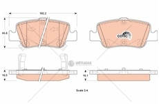 Brzdové destičky toyota corolla e11 95> vzad WTRW GDB3480