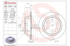 Brzdový kotouč - opel frontera tył 09.7377.10