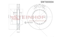 Brzdový kotouč STEINHOF SMT000004
