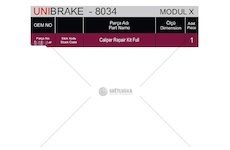 Brzdový třmen SAF UNIBRAKE UNB8034