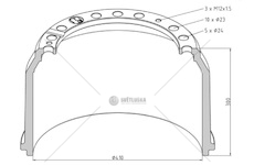 Buben brzdový 410x300 zn man tga,tgs, tgx, f2000,m2000, el202/ el222/ el262 0012602_a