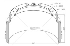 Buben brzdový 413x263 zn scania p,g,r,t,94,114,124,144 0072985_A