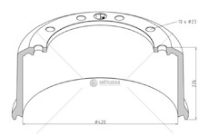 Buben brzdový 420x226 bpw eco maxx, eco plus, eco plus 2 0119179_A