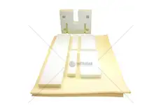 Čalounění střechy kompletně potaženo-molitan+modrý semiš/látka | 6211-7922.2