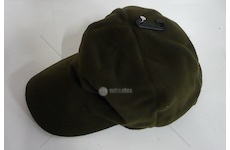 Čepice fleece s kšiltem Wende zelená, se signálním rubem