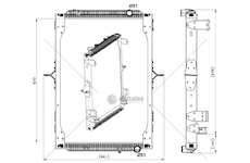 Chladič, chlazení motoru NRF NRF539564