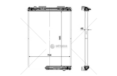 Chladič, chlazení motoru NRF NRF58371