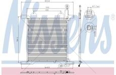 Chladič klimatizace 470x610x16 daf 95xf, xf95 0068903_A