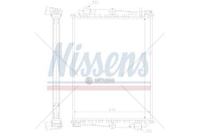 Chladič vody  DAF 65CF 75CF 805*648,4*4 bez rámu