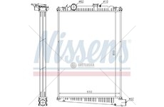 Chladič vody  DAF 75CF 850*648,4*43 bez rámu