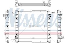 Chladič vody  IVECO (01-) 555x569x40