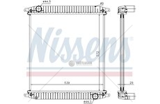 Chladič vody IVECO EUROCARGO 572x539x26 kompl.