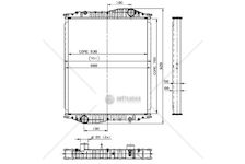 Chladič vody KASSBOHRER,NEOPLAN,SETRA NRF NRF509888