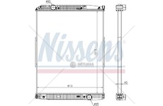 Chladič vody MB Actros (96-) 1015x810x40 bez rámu