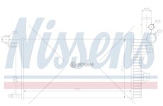 Chladič vody MB Atego (97-) 870x550x140