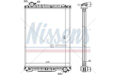 Chladič vody MB NG90 850x639x48 bez rámu