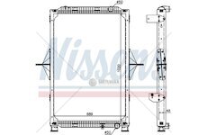 Chladič vody Renault MAGNUM (05-) 1020x708x48 kompl.