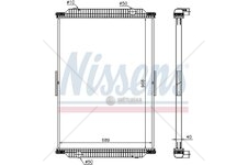 Chladič vody Renault Premium (00-) 968x689x40 bez rámu