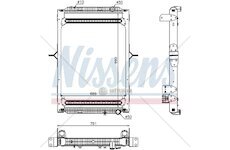 Chladič vody Renault Premium (05-) 990x689x48 kompl.
