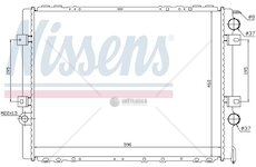 Chladič vody Renault RVI MASCOTT (99-) 590x460x40