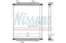 Chladič vody Renault RVI PREMIUM (00-) 810x708x48 bez rámu