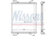 Chladič vody Renault RVI PREMIUM (96-) 826x689x48