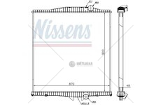 Chladič vody Volvo FH (06-) 900x870x48 bez rámu