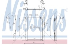 Chladič vzduchu 553x852x50 intercooler daf 105xf 0139814_A