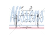 Chladič vzduchu DAF XF 105 (05-) 553x852x50