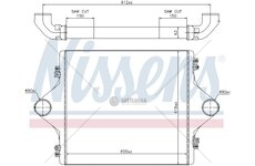 Chladič vzduchu MAN F2000 (94-) 655x618x63