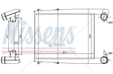 Chladič vzduchu RENAULT RVI PREMIUM (00-) 593x812x66