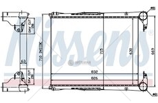 Chladič vzduchu RVI PREMIUM/KERAX 630x826x63