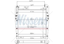Chladič vzduchu SCANIA 4 825x794x63