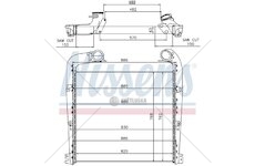 Chladič vzduchu SCANIA R (04-) 825x762x63