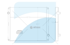 CHLODNICA WODY VOLVO B12 01.00- TD122FH/ TITANX VL2051