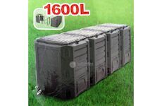 Čtyřdílný plastový kompostér 1600 l, černý MODULE COMPOGREEN