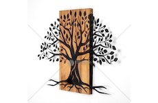 Dekorativní dřevěný nástěnný doplněk - low 382