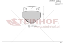 Destičky brzdové VOLVO KPL 8ks /2 Balení / STEINHOF SM489