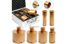 Diamantové vykružovací korunky, sada 6ks, 20-75mm, závit M14 RAPID