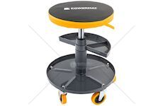 Dílenská stolička 400–520 mm, nosnost 150 kg – POWERMAT