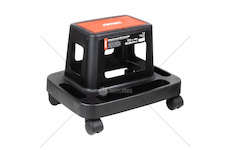 Dílenská židle na kolečkách s úložným prostorem na nářadí 150 kg AMiO-04269