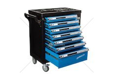Dílenský vozík, 7 zásuvek, sada nářadí 258 ks - MAR-POL