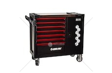 Dílenský vozík na nářadí, 7 zásuvek a skříňka - MAR-POL